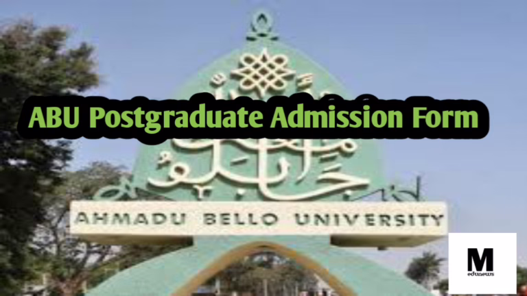 ABU Postgraduate Admission Form