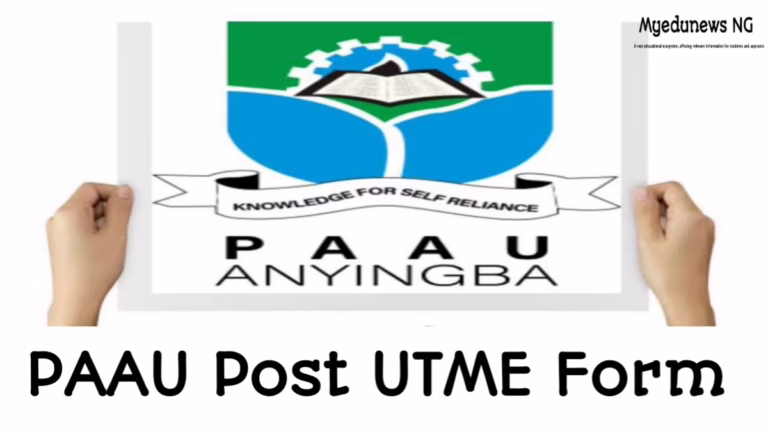 PAAU Post UTME Form