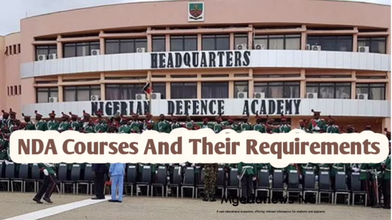 Nigerian Defence Academy Courses